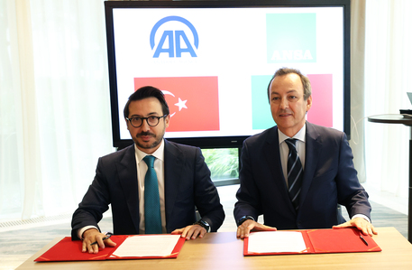 Accordo di collaborazione tra ANSA e l'agenzia turca Anadolu  © Ansa
