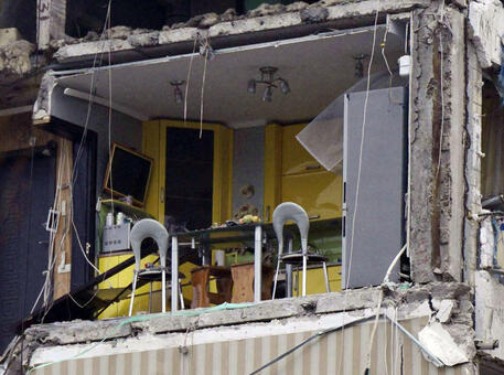 La cucina gialla simbolo dell'orrore di Dnipro © AFP