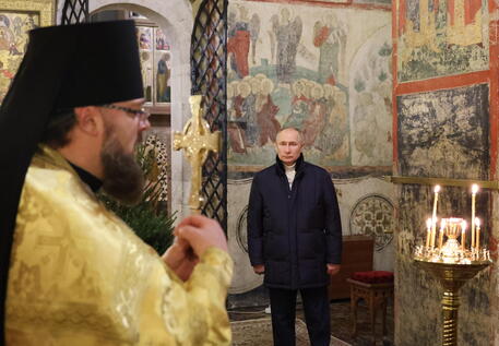 Putin alle celebrazioni del Natale ortodosso © EPA