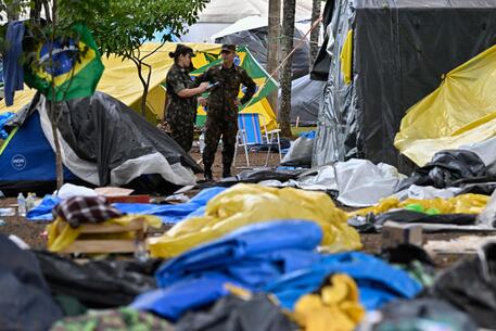 Sgomberato l'accampamento dei sostenitori di Bolsonaro © AFP