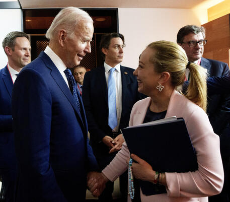 Biden e Meloni al G20 nel novembre scorso © ANSA