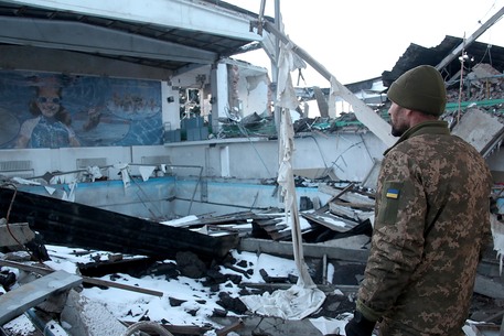 La devastazione della guerra in Ucraina © ANSA