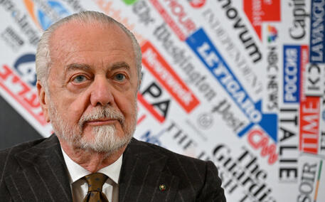 Il presidente del Napoli Aurelio De Laurentiis © ANSA