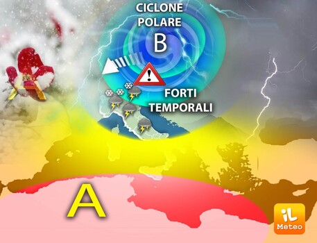 Meteo, ciclone polare lambisce l'Italia  © Ansa