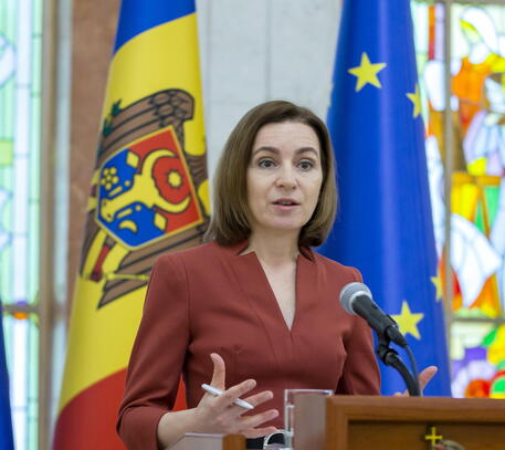 La presidente moldava Maia Sandu © EPA