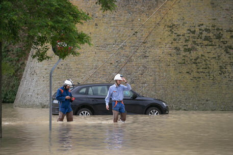 I danni causati dall'alluvione per l'esondazione di un fiume, a Lugo © ANSA