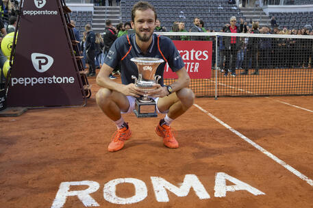 Italian Open tennis, Medvedev batte Rune nella finale a Roma © ANSA