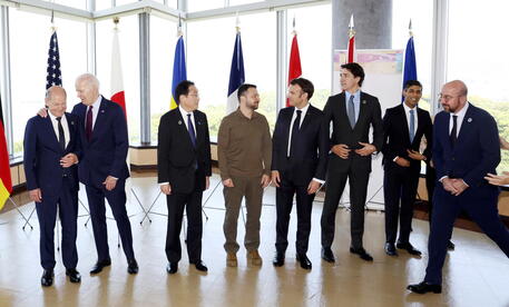G7 Hiroshima Summit meeting with Ukraine's President Volodymyr Zelensky © EPA