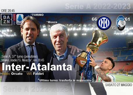 Serie A, Inter-Atalanta (elaborazione) © ANSA