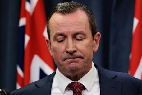 West Australian Premier Mark McGowan announces his resignation © EPA