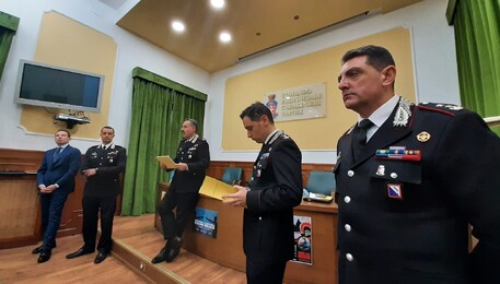 Carabinieri: bilancio di fine annio 2022 con il comandante dei carabinieri di Napoli generale Enrico Scandone (ANSA)