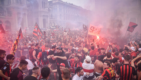 Soccer: Milan wins the Italian Serie A Championship (ANSA)