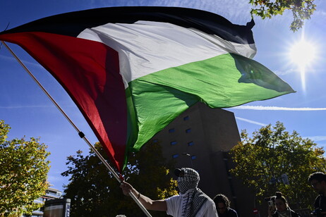 Rally in Madrid in support of Palestinian people