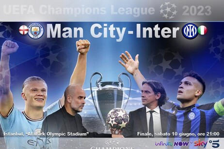 UCL, finale: Manchester City-Inter