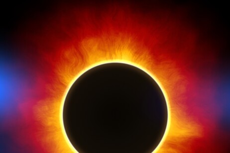 Rappresentazione artistica della corona solare (fonte: Piotr Siedlecki (publicdomainpictures.net) via needpix)