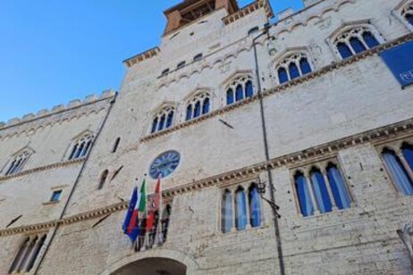 Il palazzo del Comune di Perugia