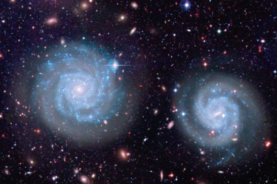 L'ammasso della Vergine vanta la più grande concentrazione di galassie nell’universo vicino (fonte: Canada-France-Hawaii Telescope and Coelum)