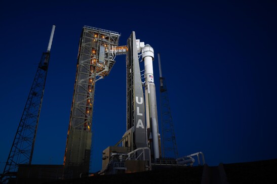 Il razzo Atlas V con la navetta Starliner in attesa del lancio (fonte: NASA)