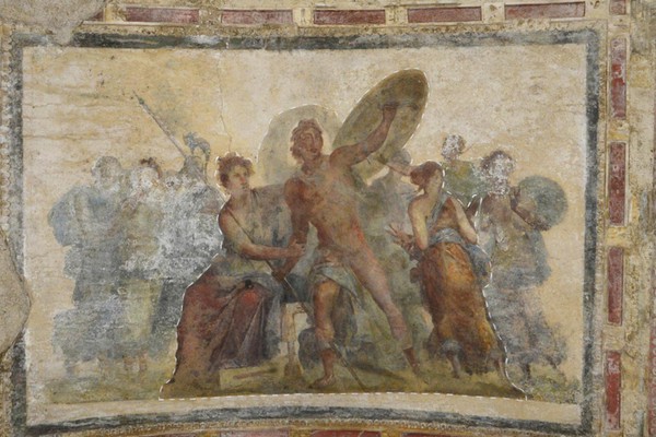 Restauri alla Sala Achille a Sciro nella Domus Aurea