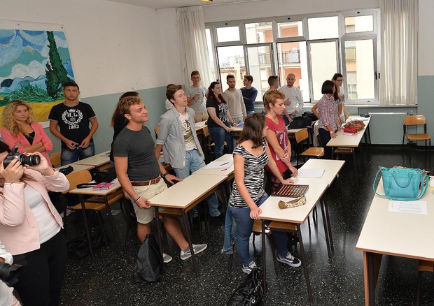 Studenti all'interno di un'aula della loro scuola  ANSA/LUCA ZENNARO © ANSA 