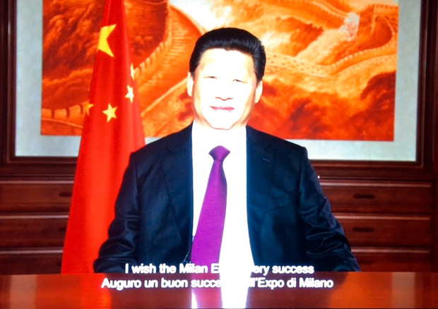 Video messaggio a Expo presidente Cina Xi Jinping © Ansa