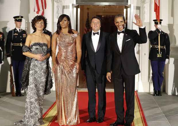 Cena 'scintillante' a Casa Bianca in onore Italia (foto: AP)