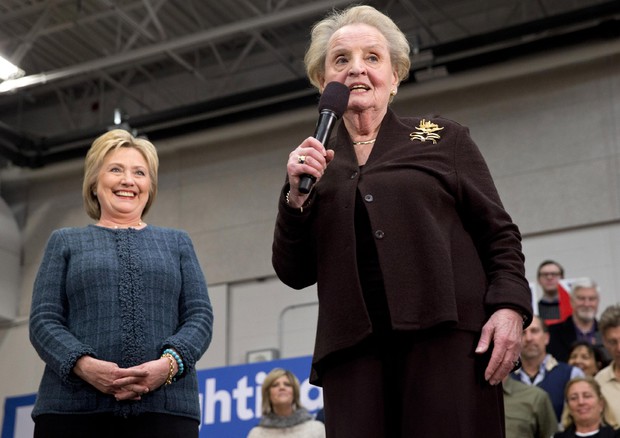 Hillary Clinton, Madeleine Albright (foto: AP)