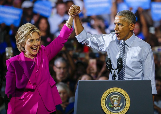 Hillary Clinton e Barack Obama (foto: EPA)