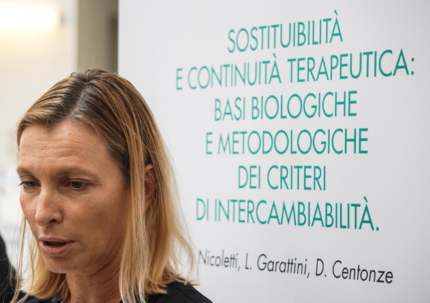 La dottoressa Roberta Buonardi durante un simposio di neurologia alla mostra d' Oltremare a Napoli © ANSA