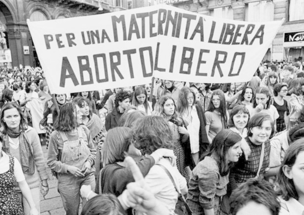Manifestazione femminista in Italia negli anni '70