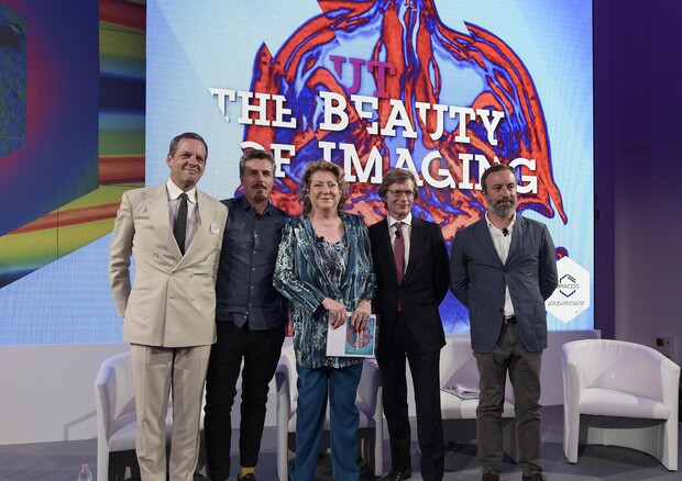 Da sinistra, Marco Balic, Florian Boje, Diana Bracco, Fulvio Renoldi Bracco e Mauro Belloni © ANSA