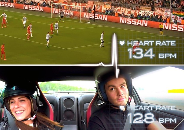 Nissan confronta emozione del calcio con la velocità in auto © Nissan Press