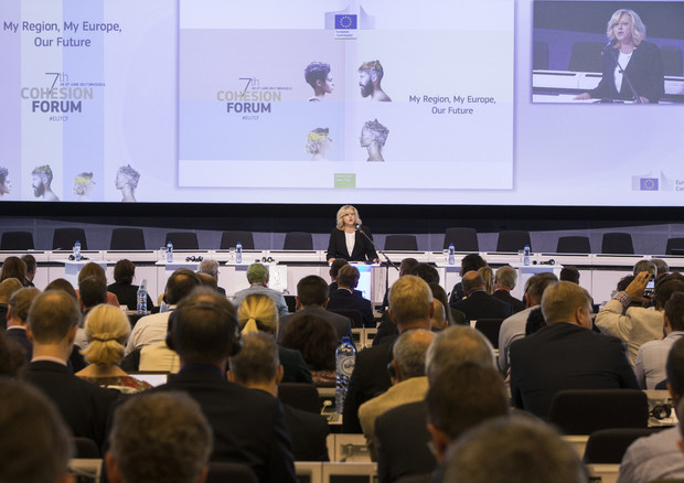 Corina Cretu al 7mo Forum sulla coesione - fonte: EC (ANSA)