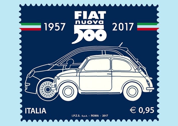 Fiat 500, per i 60 anni diventa un francobollo da collezione © FCA Press