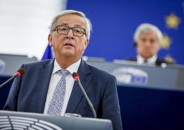 Il discorso di Juncker al Parlamento europeo (ANSA)