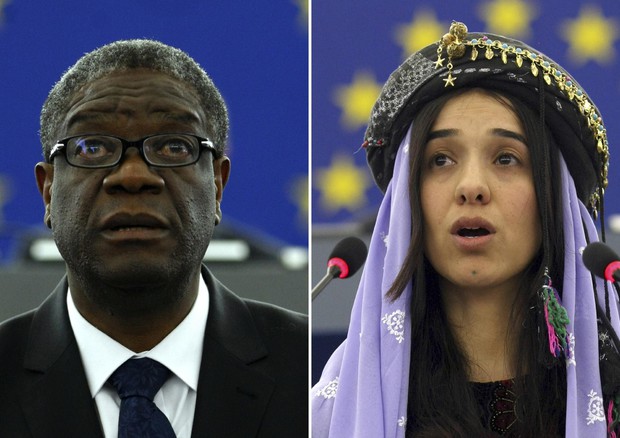 Denis Mukwege e Nadia Murad © AP