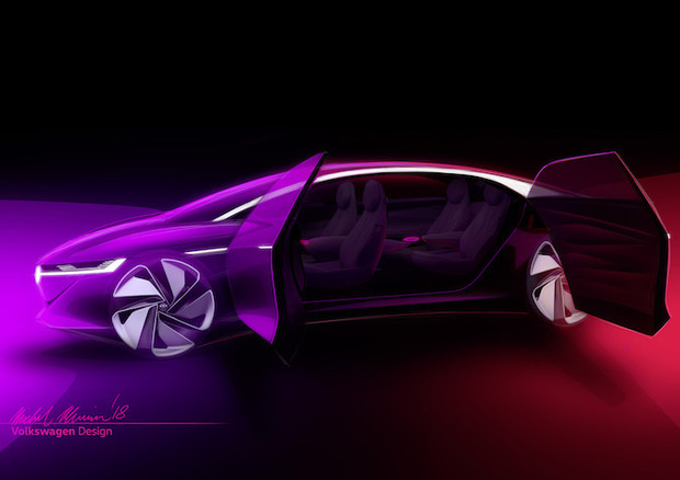 Vw svela concept Vizzion, con guida autonoma e senza volante © Volkswagen Design