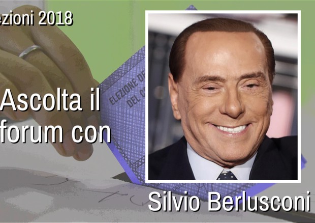 Silvio Berlusconi al Forum Facebook-Ansa © Ansa