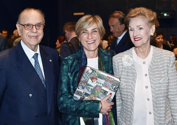 Caterina Ginzburg autrice del volume con Maria Franca Ferrero e Francesco Paolo Fulci presidente  Ferrero © ANSA