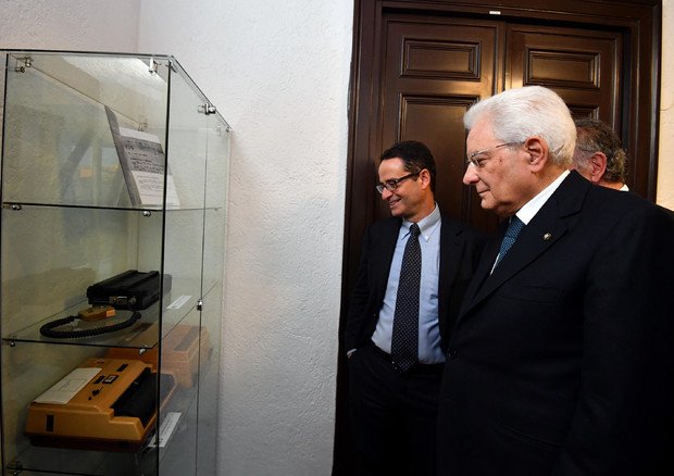 Il presidente della Repubblica Sergio Mattarella visita l'ANSA © 