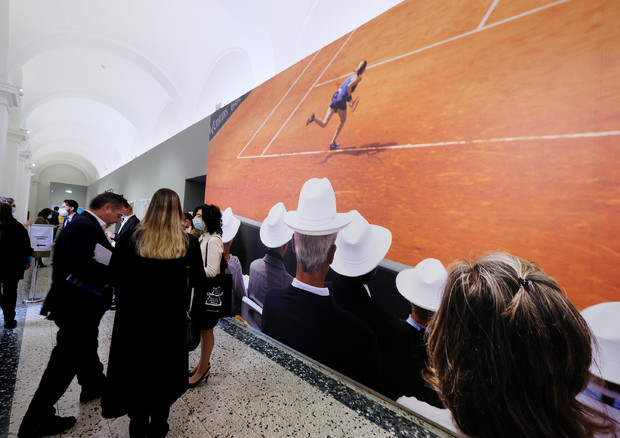 Una delle opere in esposizione in occasione della Mostra Martin Parr we love sports © ANSA
