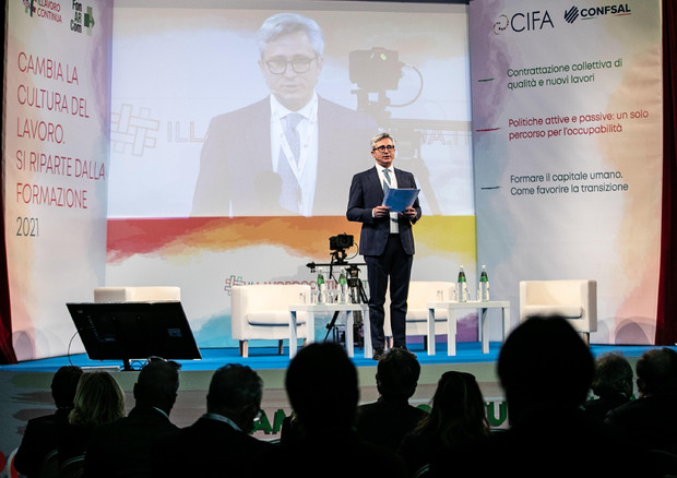 Andrea Cafa, presidente Cifa e Fonarcom, in occasione del forum organizzato da Fonarcom © ANSA