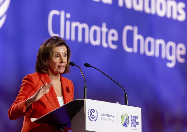 Nancy Pelosi  al COP26© EPA>