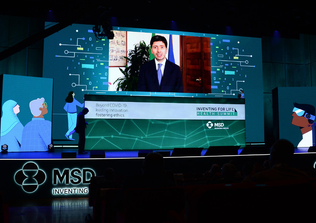 Il ministro della Salute, Roberto Speranza in un videomessaggio al convegno di MSD © ANSA