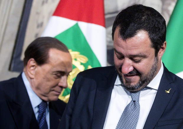 Berlusconi e Salvini in una foto di archivio (ANSA)