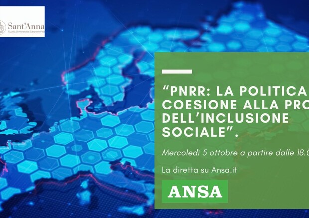 Webinar Sant'Anna-ANSA su Pnrr e inclusione sociale (foto: Ansa)