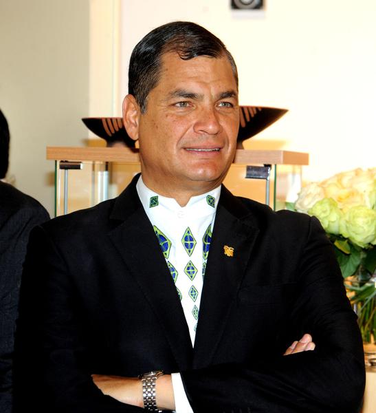 The President of Ecuador Rafael Correa