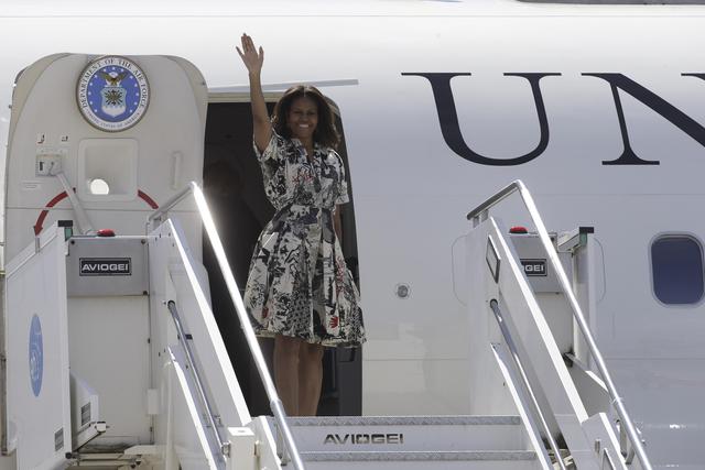 Michelle Obama partita da Venezia