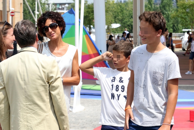 Expo: visita a sorpresa di Agnese Renzi e figli