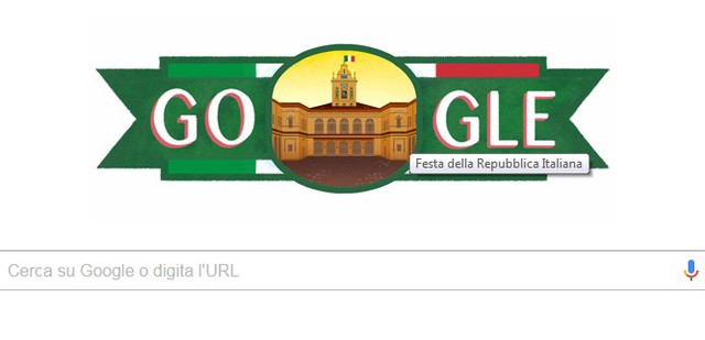 Google Italia dedida il doodle alla Festa della Repubblica © Ansa
